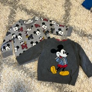 2 Mickey Mouse Sweatshirts